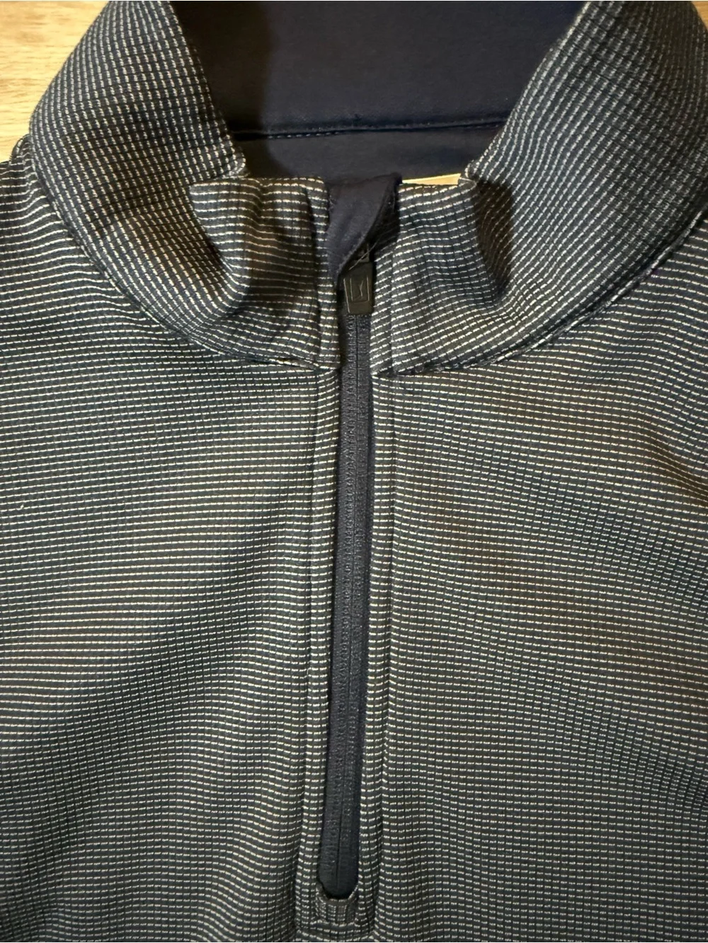 Quarter-Zip Men's Pullover - Slate Gray & Navy
